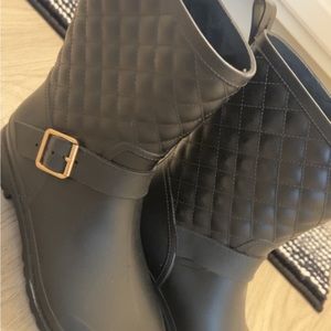 Capelli Black Mid Calf Rain Boots